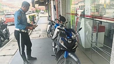 Photo of 曼绒市会吁公众守法 摩多停五脚基罚250元