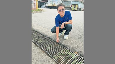 Photo of 李春沅：沟盖下陷路不平 武吉卡迪花园路口将修