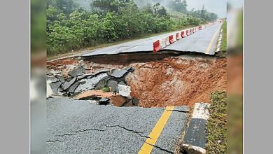 Photo of 话望生环线公路地陷 FT08路段关闭