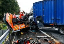 Photo of 轿车突切车道酿祸 罗里失控撞死维护工