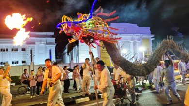 Photo of 亚罗士打斗母宫九皇爷巡游 香火龙震撼登场