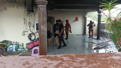 Photo of 北海双层排屋突发火患 70岁屋主平安 65%屋身受波及