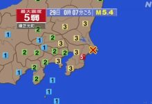 Photo of 日本千叶县5.4级地震 东京有震感