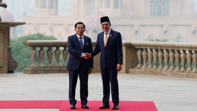 Photo of 缅甸军政府领袖访马 敏昂莱与安华双边会谈