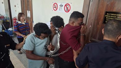 Photo of 涉嫌持巴冷刀伤2男 3青年面控不认罪