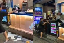 Photo of 女顾客不排队出言辱骂 店员竟跳出柜台追打