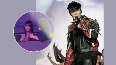 Photo of 林俊杰新加坡F1表演 女友与林母台下应援