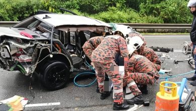 Photo of 5车连环车祸 2女商贩魂断公路
