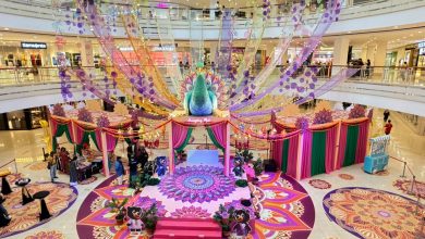 Photo of “光之翼”孔雀迎屠妖节 皇后湾广场邀您来打卡